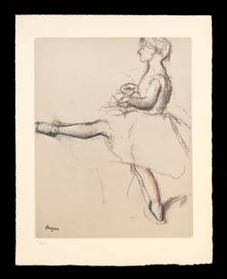 Edgar Degas - Untitled, from "Danse Dessin": Artist: Edgar Degas Title: Untitled, from "Danse Dessin" Year: 1936 Dimensions: 14 x 10 in. Edition: from the limited edition of 305 Publisher: Ambrose Vollard,