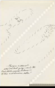 Andy Warhol - Letter M: Artist: Andy Warhol Title: Untitled 14 Year: 1953 Dimensions: 9.5in. by 6in. Edition: From the rare limited edition of approx. 100 Publisher: Andy Warhol New Yo
