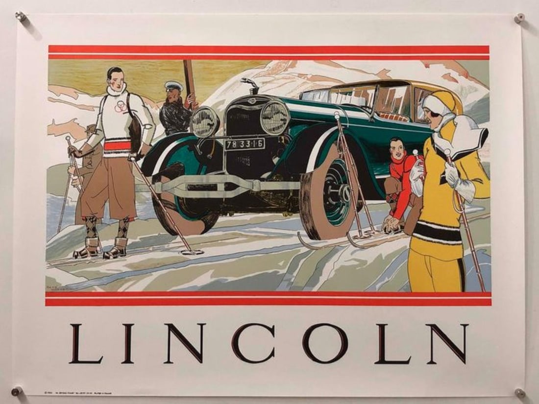 Rene Vincent - Lincoln (Vintage Poster) (1 of 1)