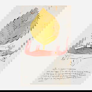 Andy Warhol - Roast Iguana: Artist: Andy Warhol Title: Roast Iguana Year: 1959 Dimensions: 17 1/2 x 11 1/4 in. Edition: From the rare limited edition Publisher: Bullfinch Press Suite