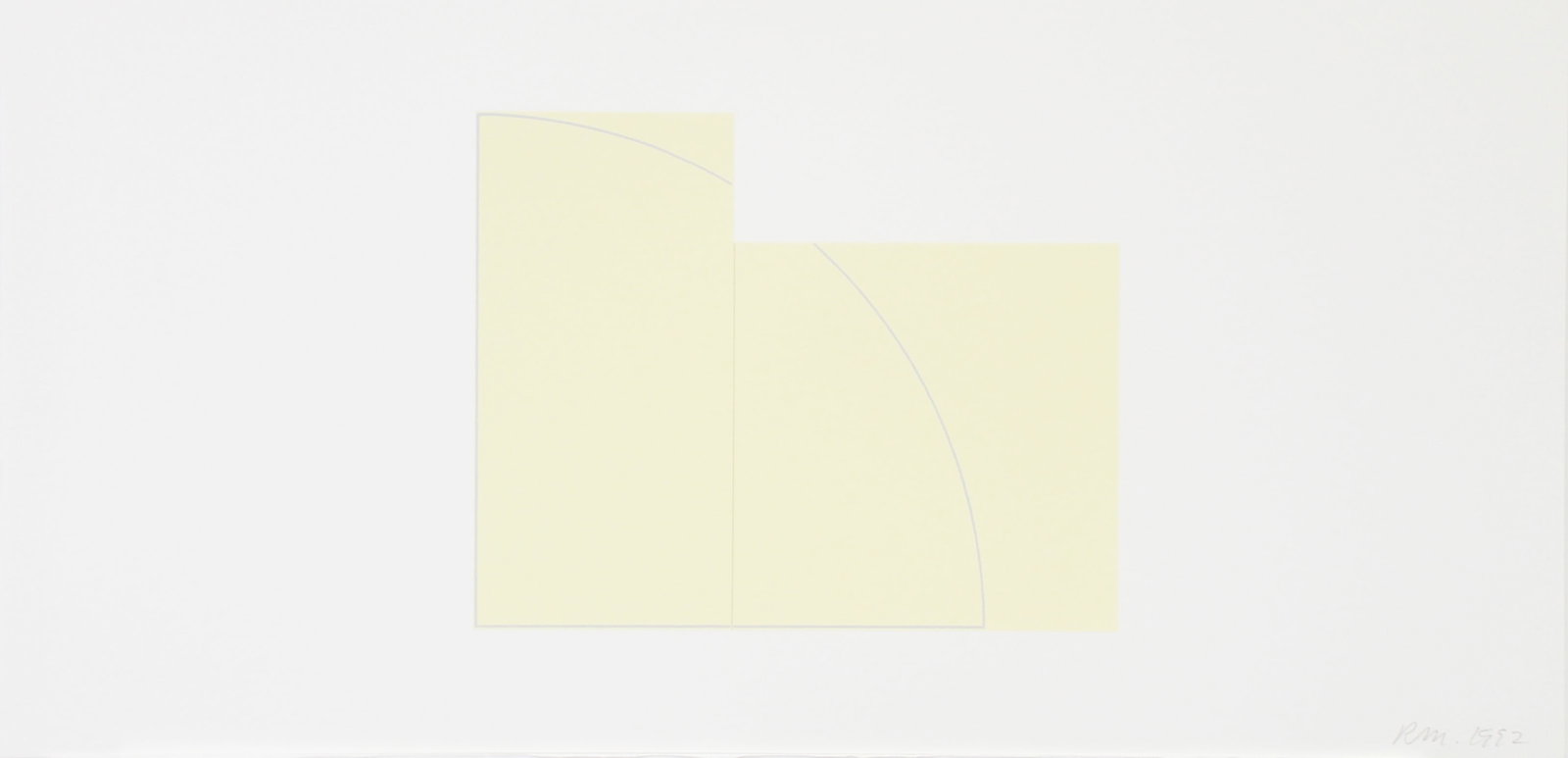 Robert Mangold - Untitled from "A Book of Silk Screen: Artist: Robert Mangold Title: Untitled from "A Book of Silk Screen Prints" Year: 1992 Dimensions: 24in. by 11.5in. Edition: From the limited edition of 300 Publishe