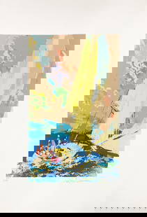Leroy Neiman- Normandy Sailing: Artist: Leroy NeimanTitle: Normandy SailingYear: 1980Dimensions: 12 x 9 in.Medium: Original color serigraph on paperCondition: ExcellentComes with Letter of authenticity and guaranteed in perpetuity