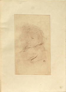 Henri Toulouse-Lautrec - Francis Jourdain from "Peintre: Artist: Henri Toulouse-Lautrec Title: Francis Jourdain from "Peintre Dessins Estampes Affiches Year: 1898 Dimensions: 10 3/8in. by 7 7/8in. Edition: Rare Sepia from the deluxe