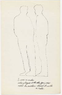 Andy Warhol - Letter S: Artist: Andy Warhol Title: Untitled 8 Year: 1953 Dimensions: 9.5in. by 6in. Edition: From the rare limited edition of approx. 100 Publisher: Andy Warhol New Yor