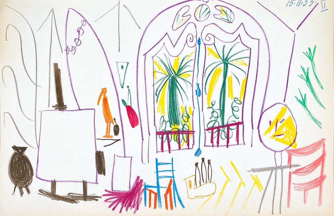 Pablo Picasso (After) - Untitled Sketchbook Page 39 (1 of 1)