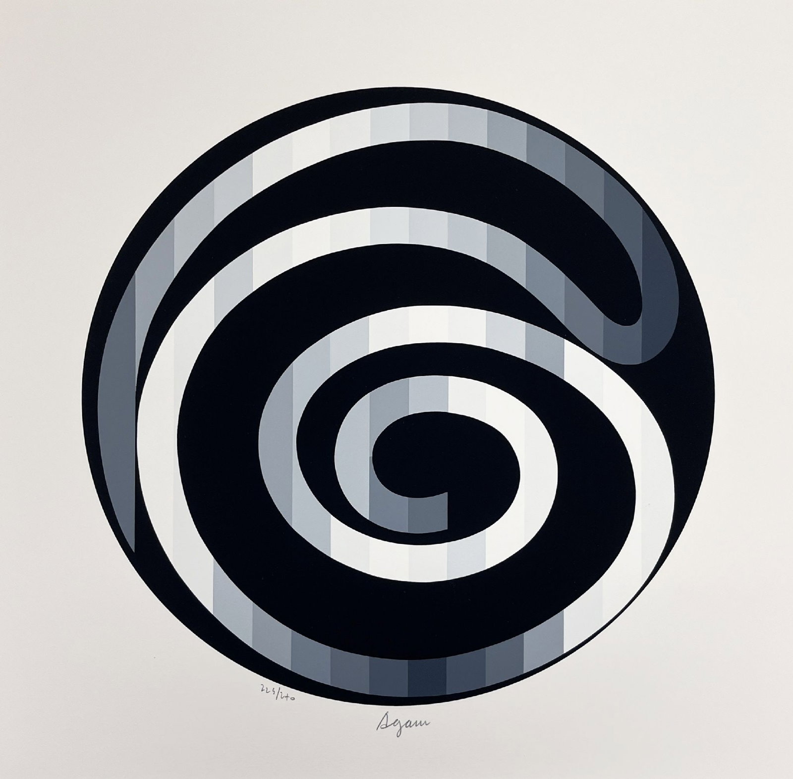 Yaacov Agam - Message of Peace VI: Artist: Yaacov Agam Title: Message of Peace VI Year: 1980 Dimensions: 15 x 15 in. Edition: From the limited edition of 270 Publisher: Todd brassner Fine Art, Ne