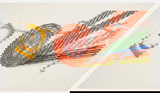 James Rosenquist - Spokes: Artist: James RosenquistTitle: SpokesYear: 1977Dimensions: 22 3/4 x 29 3/4 in.Edition: 52 From the rare limted edition of 78Publisher: Multiples, Inc., New YorkMedium: Original etching and aquatint