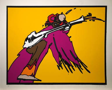 Peter Max - Jimi Hendrix: Artist: Peter MaxTitle: Jimi HendrixYear: 1997Dimensions: 28 1/2 x 22 1/2 in.Edition: Numbered from the rare limited edition of 45Medium: Original silkscreen in colors on paperCondition:
