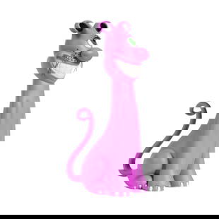 Kenny Scharf - Cateyeguy: Artist: Kenny ScharfTitle: CateyeguyYear: 2004Dimensions: 10in. by 5 1/2in.Edition: From the Rare Limited Edition of 2500Publisher: Cerealart LLCMedium: Painted ResinCondition: ExcellentNotes: Piece