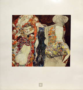 Gustav Klimt - The Bride: Artist: Gustav KlimtTitle: The BrideYear: 1931Dimensions: 19in x 18 inEdition: From the rare limited edition of 500Publisher: Austrian State Printing Office, Vienna AustriaSuite: AftermathMedium: