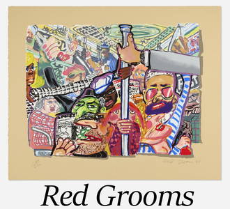 Red Grooms - Saskia Down the Metro