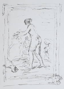 Pierre-Auguste Renoir - Femme au Cep de Vigne: Artist: Pierre-Auguste Renoir Title: Femme au Cep de Vigne Year: 1919 Dimensions: 10in. by 13in. Edition: From the Rare Limited Edition of 950 Suite: Douze Lith