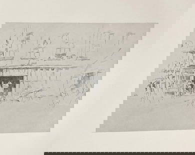 James McNeill Whistler (After) - Little Court: Artist: James McNeill Whistler (After) Title: Little Court Year: 1922 Dimensions: 14 3/4in. by 11 1/4in. Edition: From the Rare Limited Edition of 200 Publisher: