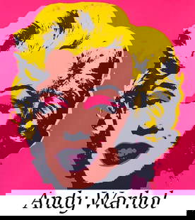 Andy Warhol After - Marilyn (Pink): Artist: Andy Warhol AfterTitle: Marilyn (Pink)Dimensions: 35.3in. by 35.3in.Edition: From the "Sunday B. Morning" editionMedium: Screenprint on museum boardCondition: ExcellentSignature Details: