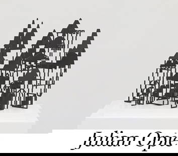 Julian Opie - Bastide 2: Artist: Julian OpieTitle: Bastide 2Year: 2021Dimensions: 10 5/8in. by 11 3/4in.Edition: From the rare limited edition of 20Medium: 3D-Printed Sculpture mounted onto Corian BaseCondition: