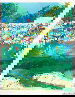 Leroy Neiman - Bethpage Black Course US Open 2002: Artist: Leroy NeimanTitle: Bethpage Black Course US Open 2002Year: 2002Dimensions: 42in. by 34in.Edition: From the Rare Limited Edition of 350Medium: Serigraph on PaperCondition: ExcellentSignature