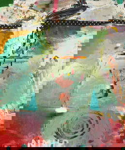 James Havard - Untitled: Artist: James HavardTitle: UntitledYear: 1991Dimensions: 25 1/8 x 21 x 2 1/8 in.Edition: Original work of artMedium: Mixed media on cardboardCondition: ExcellentSignature Details: Signed and dated to