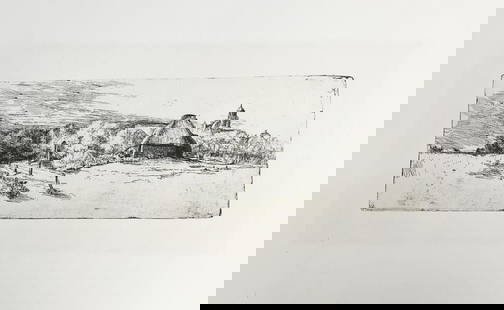 Rembrandt van Rijn (after) - Landscape with Ruined Tower: Artist: Rembrandt van Rijn (after) Title: Landscape with Ruined Tower Dimensions: 23 1/4in. by 17in. Medium: Heliogravure on paper Condition: Excellent  Comes w