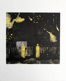 Donald Sultan - Untitled from "Visual Poetics": Artist: Donald Sultan Title: Untitled from "Visual Poetics" Year: 1998 Dimensions: 22in. by 17in. Edition: From the limited edition of 395 Publisher: Marco Fine Arts