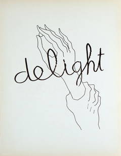 Man Ray - Delight: Artist: Man Ray Title: Delight Year: 1948 Dimensions: 11in. by 8.5in. Edition: 10 from the limited edition of 500 Publisher: Copley Galleries Beverly Hills Suite:<