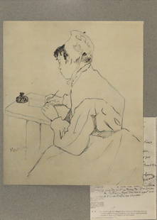 Henri Toulouse-Lautrec (After) - Saint-Lazare: Artist: Henri Toulouse-Lautrec (After) Title: Saint-Lazare Year: 1930 Dimensions: 11in. by 13in. Edition: V from the rare limited edition of X Publisher: Chez Hellee et Ser