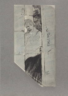 Henri Toulouse-Lautrec (After) - Etude de Pierreuse: Artist: Henri Toulouse-Lautrec (After) Title: Etude de Pierreuse Year: 1930 Dimensions: 14 1/2in. by 7 1/4in. Edition: V from the rare limited edition of X Publisher: Chez