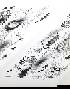 Joan Miro - Lithograph XXVIII: Artist: Joan Miro Title: Lithograph XLVIII Year: 1947 Dimensions: 11in. by 8.5in. Edition: from rare edition of 1500 Publisher: Curt Valentin Medium: