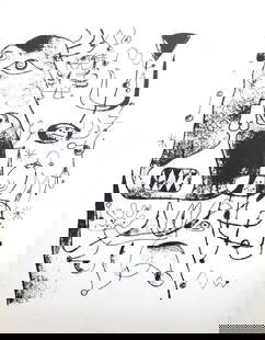 Joan Miro - Lithograph XI: Artist: Joan Miro Title: Lithograph XLVIII Year: 1947 Dimensions: 11in. by 8.5in. Edition: from rare edition of 1500 Publisher: Curt Valentin Medium: