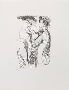 Pablo Picasso (After)- Untitled (8.10.64 I): Artist: Pablo Picasso (After)Title: Untitled (8.10.64 I)Year: 1970Dimensions: 13in. by 10in.Edition: From the rare limited edition of 666Publisher: Harry N. Abrams Inc New YorkSuite: Le Gout du
