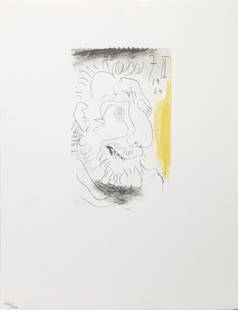 Pablo Picasso (After)- Untitled (7.10.64 II): Artist: Pablo Picasso (After)Title: Untitled (7.10.64 II)Year: 1970Dimensions: 13in. by 10in.Edition: From the rare limited edition of 666Publisher: Harry N. Abrams Inc New YorkSuite: Le Gout du