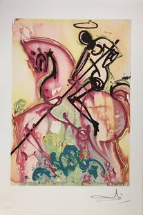 Salvador Dali (After) - St George: Artist: Salvador Dali (After) Title: St George Year: 1983 Dimensions: 22in. by 14.25in. Edition: From the rare limited edition Publisher: Armand & Georges Israe