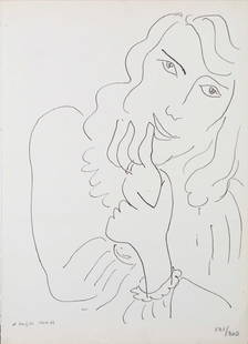 Henri Matisse (after) - Untitled: Artist: Henri Matisse (after)Title: UntitledYear: 1946Dimensions: 10.5in. by 8.25in.Edition: From the rare limited edition of 300Publisher: Joseph Zichieri Maitre; Paris. Suite: Le Signe de