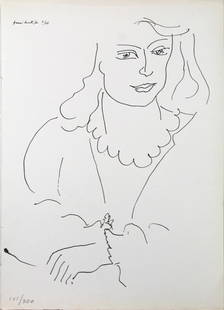 Henri Matisse (after) - Untitled: Artist: Henri Matisse (after) Title: Untitled Year: 1946 Dimensions: 10.5in. by 8.25in. Edition: From the rare limited edition of 300 Publisher: Joseph Zichieri Maitre; Par