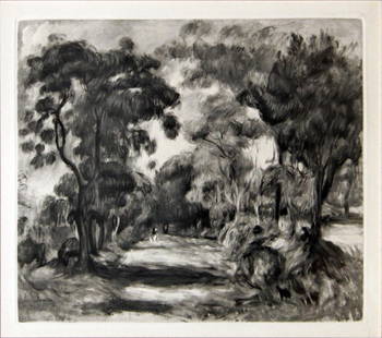 Pierre-Auguste Renoir (After) - Paysage: Artist: Pierre-Auguste Renoir (After)Title: PaysageYear: 1919Dimensions: 12.5in. by 9in.Edition: From the rare limited edition of 375Publisher: Ambroise Vollard; Paris FranceSuite: La Vie et L Oeuvre