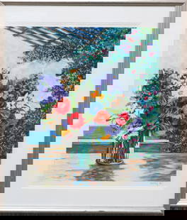 Heddy Kun - Morning Breeze: Artist: Heddy KunTitle: Morning BreezeYear: 2016Dimensions: 35in. by 30in.Edition: From the rare limited edition of 300Medium: Signed silkscreen on paperCondition: ExcellentSignature Details: Hand