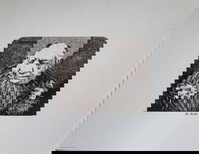Charles Bragg - The Riddle: Artist: Charles Bragg Title: The Riddle Dimensions: 14 1/2 x 11 1/2 in. Edition: From the rare limited edition Publisher: Edward Weston Graphics Medium: Offset