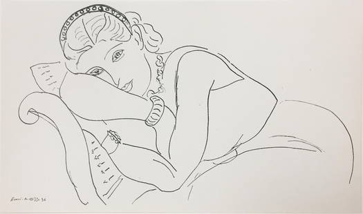 Henri Matisse (After) - Untitled: Artist: Henri Matisse (After) Title: Untitled Year: 1936 Dimensions: 11in. by 8.5in. Edition: From the rare limited edition Publisher: Editions Cahiers D'Art Pa