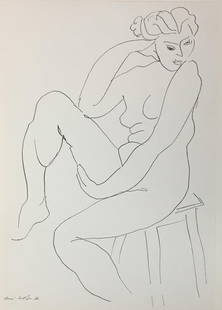 Henri Matisse (After) - Untitled: Artist: Henri Matisse (After) Title: Untitled Year: 1936 Dimensions: 11in. by 8.5in. Edition: From the rare limited edition Publisher: Editions Cahiers D'Art Pa