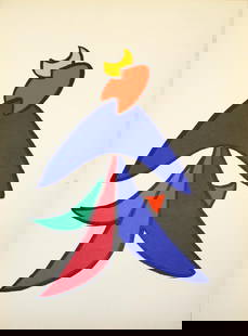 Alexander Calder - Untitled: Artist: Alexander Calder Title: Untitled Year: 1963 Dimensions: 11in. by 15in. Edition: From the rare limited edition Publisher: Maeght Paris Suite:<