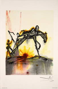 Salvador Dali (After) - The Horse of Labor: Artist: Salvador Dali (After) Title: The Horse of Labor Year: 1983 Dimensions: 22in. by 14.25in. Edition: From the rare limited edition Publisher: Armand & Geor
