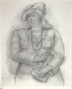 Fernando Botero - Untitled From "Dessins et Aquarelles" (After): Artist: Fernando Botero Title: Untitled From "Dessins et Aquarelles" Year: 1984 Dimensions: 13in. by 15.75in. Edition: From the rare limited edition Publisher: