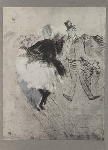 Henri Toulouse-Lautrec (After) - Au Moulin De La: Artist: Henri Toulouse-Lautrec (After) Title: Au Moulin De La Galette Year: 1930 Dimensions: 15 1/4in. by 11 3/4in. Edition: V from the rare limited edition of X Pu