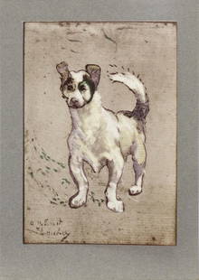 Henri Toulouse-Lautrec (After) - Blaco Chien de M.: Artist: Henri Toulouse-Lautrec (After) Title: Blaco Chien de M. Forest Year: 1930 Dimensions: 13 3/4in. by 9 in. Edition: V from the rare limited edition of X Publi