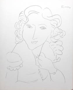Henri Matisse (After) - Untitled: Artist: Henri Matisse (After) Title: Untitled Year: 1943 Dimensions: 9.5in. by 12.5in. Edition: From the rare limited edition Publisher: Martin Fabiani Editeur<