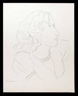 Henri Matisse (After) - Woman: Artist: Henri Matisse (After) Title: Woman Year: 1943 Dimensions: 12.75in. by 9.5in. Edition: From the rare limited edition Suite: Dessins: Themes et Variations