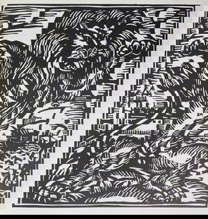 Raoul Dufy - Le Lion: Artist: Raoul DufyTitle: Le LionYear: 1977Dimensions: 10in. by 13in.Edition: From the rare limited editionPublisher: The Metropolitan Museum of Art New YorkSuite: Le Bestiare ou Cortege