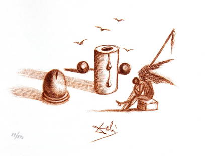 Salvador Dali - Casanova Illustration I: Artist: Salvador Dali Title: Casanova Illustration I Year: 1967 Dimensions: 14.75in. by 11in. Edition: 188 from the limited edition of 390 Publisher: Au Cercle