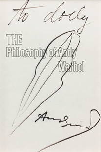 Andy Warhol - "The Philosophy of Andy Warhol" Original: Artist: Andy Warhol Title: "The Philosophy of Andy Warhol" Original Soup Can Drawing Year: 1975 Dimensions: 5in. by 8in. Edition: A unique and original work of art