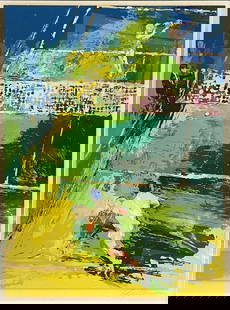 Leroy Neiman - Blood Tennis: Artist: Leroy NeimanTitle: Blood TennisYear: 1981Dimensions: 27 7/8in. by 23in.Edition: Numbered from the Rare Limited EditionMedium: Serigraph in Colors on PaperCondition: ExcellentSignature