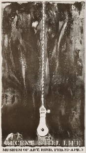 Jasper Johns - Recent Still Life exhibition poster: Artist: Jasper Johns Title: Recent Still Life exhibition poster Year: 1965 Dimensions: 34 3/8in. by 19 3/8in. Edition: From the limited edition Medium: Offset l
